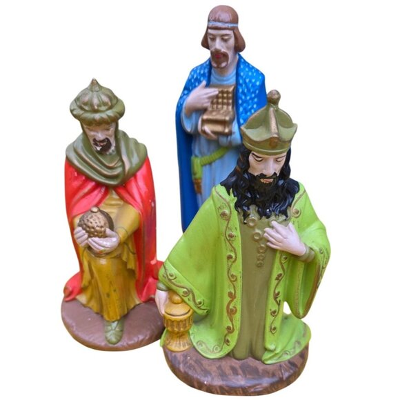 Vintage Nativity Set Holland Mold 12-Piece Hand-Painted 1970s READ - Picture 4 of 16